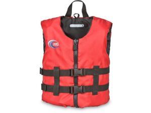 MTI Adventurewear Livery PFD Life Jacket (Red, Child Size/30-50-Pound) - MTI Adventurewear MTI Adventurewear Livery PFD Life Jacket (Red, Child Size/30-50-Pound) - MTI Adventurewear