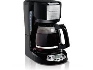 Hamilton Beach 49615 Black/Steel 12 Cup Coffeemaker with Programmable Clock Hamilton Beach 49615 Black/Steel 12 Cup Coffeemaker with Programmable Clock