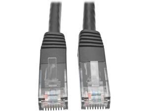 Tripp Lite Cat6 Gigabit Molded Patch Cable, 10 ft. RJ45 (M/M), 550MHz 24 AWG Black 10' (N200-010-BK) Tripp Lite Cat6 Gigabit Molded Patch Cable, 10 ft. RJ45 (M/M), 550MHz 24 AWG Black 10' (N200-010-BK)