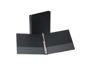 Samsill Corporation SAM11500 Round Ring Binder- 1-.50in. Capacity- 11in.x8-.50in.- Black Samsill Corporation SAM11500 Round Ring Binder- 1-.50in. Capacity- 11in.x8-.50in.- Black