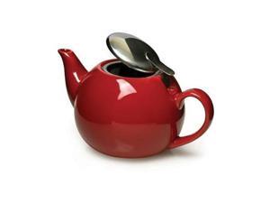 Primula PTCRE-5224-T Red Ceramic Teapot w Infuser Primula PTCRE-5224-T Red Ceramic Teapot w Infuser