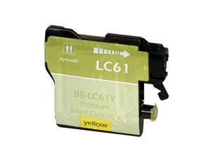 Compatible Yellow Inkjet Cartridge for Brother LC61Y DCP 165C / 385C / 585CW / J125 / MFC 250C / 255CW / 290C / 295CN / 490CW / 495CW / 5490CN / 5890CN / 5895CW / 6490CW / 6890CDW / 790CW / 795CW / 99 Compatible Yellow Inkjet Cartridge for Brother LC61Y DCP 165C / 385C / 585CW / J125 / MFC 250C / 255CW / 290C / 295CN / 490CW / 495CW / 5490CN / 5890CN / 5895CW / 6490CW / 6890CDW / 790CW / 795CW / 99