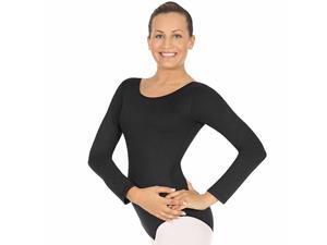 Microfiber Adult Black Long Sleeve Leotard Microfiber Adult Black Long Sleeve Leotard