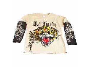 Children's Ed Hardy Tattoo Tiger Print Long Sleeve Kids Layered T-Shirt Children's Ed Hardy Tattoo Tiger Print Long Sleeve Kids Layered T-Shirt
