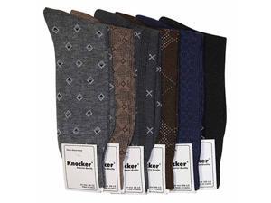 Men's Assorted 6 Pack Designed Dress Socks Men's Assorted 6 Pack Designed Dress Socks