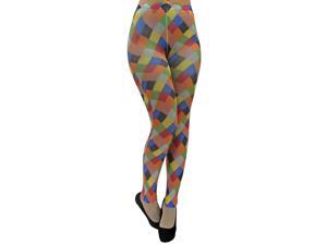 Footless Harlequin Print Leggings Footless Harlequin Print Leggings