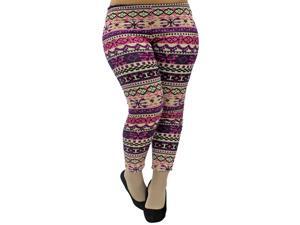 Purple Plus Size Holiday Hacci Footless Leggings Purple Plus Size Holiday Hacci Footless Leggings