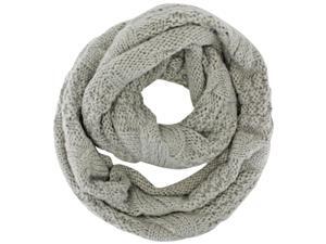 Taupe Cable Knit Winter Infinity Scarf Taupe Cable Knit Winter Infinity Scarf