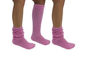 Pastel Pink All Cotton 3 Pack Extra Heavy Slouch Socks Pastel Pink All Cotton 3 Pack Extra Heavy Slouch Socks