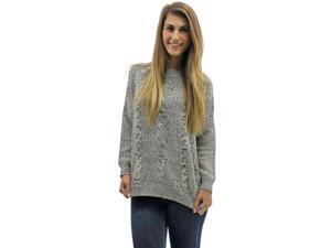 Beige Heathery Loose Fit Peasant Sleeve Sweater Top Beige Heathery Loose Fit Peasant Sleeve Sweater Top