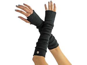 Black Long Arm Warmers With Thumb Hole Black Long Arm Warmers With Thumb Hole