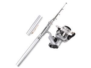 Mini Aluminum Pocket Pen Fishing Rod Pole + Reel Mini Aluminum Pocket Pen Fishing Rod Pole + Reel