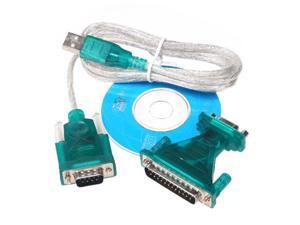 USB 2.0 to 9/25 pin Serial RS232 Cable DB9/DB25 Adapter USB 2.0 to 9/25 pin Serial RS232 Cable DB9/DB25 Adapter
