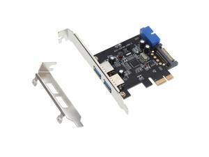 SuperSpeed 2-Port USB 3.0 PCI-E PCI Express 19-pin USB3.0 15-pin SATA Connector Low Profile SuperSpeed 2-Port USB 3.0 PCI-E PCI Express 19-pin USB3.0 15-pin SATA Connector Low Profile