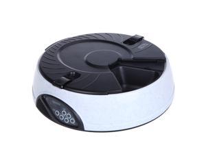 6 Meal LCD Digital Automatic Pet Feeder Meal Dispenser Bowls with Recorder White 6 Meal LCD Digital Automatic Pet Feeder Meal Dispenser Bowls with Recorder White