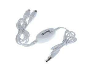 USB IN-OUT MIDI Interface Cable Cord Line Converter PC to Music Keyboard Adapter USB IN-OUT MIDI Interface Cable Cord Line Converter PC to Music Keyboard Adapter