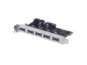 5 Port Superspeed USB 3.0 PCI-E PCI Express Expansion Card with 5V 4 Pin & Internal 19 Pin Power Connector for Desktops Front Panel 5 Port Superspeed USB 3.0 PCI-E PCI Express Expansion Card with 5V 4 Pin & Internal 19 Pin Power Connector for Desktops Front Panel