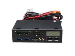 5.25" USB 3.0 e-SATA All-in-1 PC Media Dashboard Multi-function Front Panel Card Reader I/O Ports 5.25" USB 3.0 e-SATA All-in-1 PC Media Dashboard Multi-function Front Panel Card Reader I/O Ports