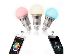 LIXADA Superlight Bluetooth LED RGB Smart Light E27 Bulb Smartphone Controlled Dimmable Color Changing Lamp for iPhone & iPad & Android-60W Equivalent LIXADA Superlight Bluetooth LED RGB Smart Light E27 Bulb Smartphone Controlled Dimmable Color Changing Lamp for iPhone & iPad & Android-60W Equivalent