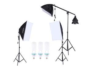 Andoer Professional Photography Photo Lighting Kit Set with 5500K 135W Daylight Studio Bulb Light Stand Square Cube Softbox Cantilever Bag Andoer Professional Photography Photo Lighting Kit Set with 5500K 135W Daylight Studio Bulb Light Stand Square Cube Softbox Cantilever Bag