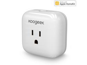 Koogeek Wi-Fi Smart Plug for Apple HomeKit with Siri Control Electronics Monitor Energy Consumption Anywhere Koogeek Wi-Fi Smart Plug for Apple HomeKit with Siri Control Electronics Monitor Energy Consumption Anywhere
