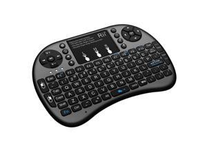 Rii i8+ 2.4G Mini Wireless Keyboard with Backlit Backlight Multi-touch Touchpad US Layout Handheld for Andriod TV Box HTPC PC Pad Rii i8+ 2.4G Mini Wireless Keyboard with Backlit Backlight Multi-touch Touchpad US Layout Handheld for Andriod TV Box HTPC PC Pad