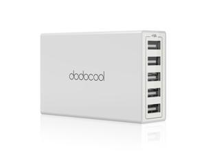 dodocool 40W 8A 5-Port USB Charging Station Travel Wall Charger Power Adapter with 1.5m Detachable AC Power Cord for iPhone / iPad / Android Smartphone Tablet Portable Device dodocool 40W 8A 5-Port USB Charging Station Travel Wall Charger Power Adapter with 1.5m Detachable AC Power Cord for iPhone / iPad / Android Smartphone Tablet Portable Device