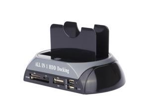 2.5" 3.5" SATA/IDE HDD 2-Dock Dual Bay Hard Drive Docking Station e-SATA Card Reader Hub 2.5" 3.5" SATA/IDE HDD 2-Dock Dual Bay Hard Drive Docking Station e-SATA Card Reader Hub