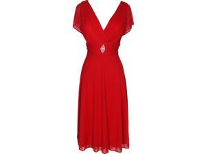 Short Sleeve Mesh Knee-Length Bridesmaid Dress Short Sleeve Mesh Knee-Length Bridesmaid Dress