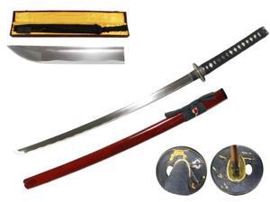 41 inch Musha Hand Forged Samurai Sword Dimyo Series, Burgundy 41 inch Musha Hand Forged Samurai Sword Dimyo Series, Burgundy