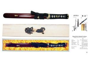 18 inch Hand Forged Tanto, Burgundy 18 inch Hand Forged Tanto, Burgundy
