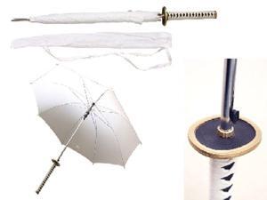 41" Choju (longevity) white samurai handle umbrella 41" Choju (longevity) white samurai handle umbrella