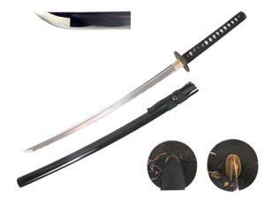 41 inch Musha Hand Forged Samurai Sword Chidori Series, Black 41 inch Musha Hand Forged Samurai Sword Chidori Series, Black