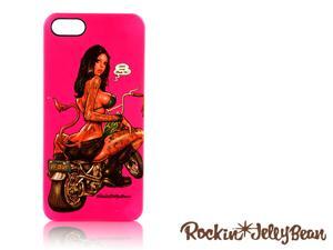 Rockin Jelly Bean Hard Shell Case For iPhone 5 (Bike Girl, Peach) FGI11MU012833 Rockin Jelly Bean Hard Shell Case For iPhone 5 (Bike Girl, Peach) FGI11MU012833