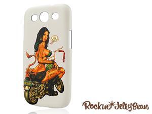 Rockin Jelly Bean Hard Shell Case For Samsung Galaxy S III (Bike Girl, White) FA0A100200401 Rockin Jelly Bean Hard Shell Case For Samsung Galaxy S III (Bike Girl, White) FA0A100200401