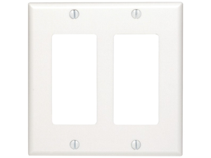UNION 80409W Residential-Grade D?cor Wall Plates (Dual gang; White) UNION 80409W Residential-Grade D?cor Wall Plates (Dual gang; White)