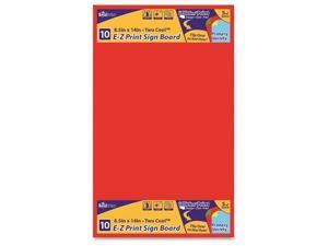 Sign Board E-Z Print Primary Color 8.5"x14" 10/PK AST Sign Board E-Z Print Primary Color 8.5"x14" 10/PK AST