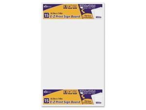 Sign Board E-Z Print 8.5"x14" 10/PK White Sign Board E-Z Print 8.5"x14" 10/PK White