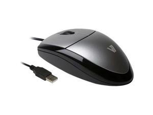 V7 MV3000010 5NC USB Optical Mouse, Black/Silver, 1000dpi V7 MV3000010 5NC USB Optical Mouse, Black/Silver, 1000dpi