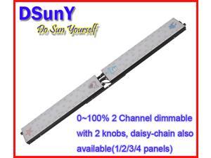 DSunY manual dimmable full spectrum Led Aquarium Light—DL2-FS LED Lighting System for Fish Tank with 2 panels DSunY manual dimmable full spectrum Led Aquarium Light—DL2-FS LED Lighting System for Fish Tank with 2 panels