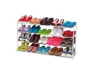 Ohuhu® 20 Pair Shoe Rack/ Shoe Organizer, 35"(L) X 10"(W) X 19.3"(H), White Ohuhu® 20 Pair Shoe Rack/ Shoe Organizer, 35"(L) X 10"(W) X 19.3"(H), White