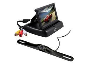 Esky EC170-20 Car Rear View System, HD Color 170 Degree Viewing Angle Universal Waterproof License Plate Front / Rear View Camera and Vehicle Backup 4.3 Inch TFT LCD Monitor Screen Esky EC170-20 Car Rear View System, HD Color 170 Degree Viewing Angle Universal Waterproof License Plate Front / Rear View Camera and Vehicle Backup 4.3 Inch TFT LCD Monitor Screen