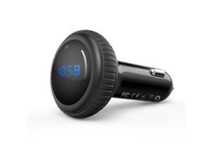 iClever IC-F53 Wireless Bluetooth FM Transmitter Radio Adapter Car Kit with SD Slot & Remote Controller, Black iClever IC-F53 Wireless Bluetooth FM Transmitter Radio Adapter Car Kit with SD Slot & Remote Controller, Black