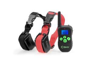 Esky Rechargeable Backlight Display and Fluorescent Button Light Dog Training Collar 100 Level 998DR 1 FOR 2 Black Remote with Black and Red belt, US charger Esky Rechargeable Backlight Display and Fluorescent Button Light Dog Training Collar 100 Level 998DR 1 FOR 2 Black Remote with Black and Red belt, US charger
