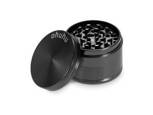 Ohuhu® 4 Pieces 2.38" Heavy Duty Zinc Alloy Pollen Herb Grinder/ Spice Grinder/ Tobacco Grinder, Magnetic Top, Elegant Black Ohuhu® 4 Pieces 2.38" Heavy Duty Zinc Alloy Pollen Herb Grinder/ Spice Grinder/ Tobacco Grinder, Magnetic Top, Elegant Black