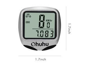 Ohuhu Wireless Bike Computer Odometer Speedometer with LCD Backlight for Cycling Ohuhu Wireless Bike Computer Odometer Speedometer with LCD Backlight for Cycling