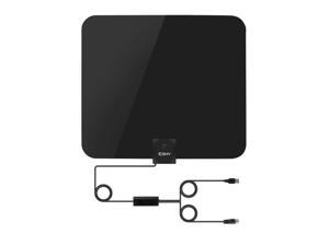 Esky HG-906 Digital Indoor TV Antenna HDTV DTV HD VHF UHF, Built-in Signal Amplifier and 10ft Coaxial Cable, 50 Miles Range, Black Esky HG-906 Digital Indoor TV Antenna HDTV DTV HD VHF UHF, Built-in Signal Amplifier and 10ft Coaxial Cable, 50 Miles Range, Black