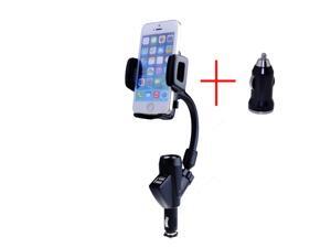 Dual USB Car Cigarette Lighter Mount Holder Charger with Car Charger for iPhone 5, 4S, 4, HTC One M7, Sony Xperia Z L36H Cell Phones --Rotating Dual USB Car Cigarette Lighter Mount Holder Charger with Car Charger for iPhone 5, 4S, 4, HTC One M7, Sony Xperia Z L36H Cell Phones --Rotating