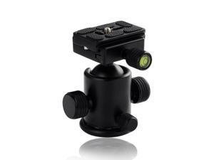 Premium Metal Camera Tripod Ballhead Ball Head with Quick Release Plate for Canon Nikon Sony DSLR Digital Cameras - Black Premium Metal Camera Tripod Ballhead Ball Head with Quick Release Plate for Canon Nikon Sony DSLR Digital Cameras - Black