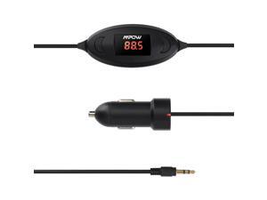 Mpow Wireless Bluetooth Streambot Oval FM Radio Car Kit Transmitter with USB Car Charger, 3.5mm Audio Plug for iPhone 6 Plus 6 5S 5C 5 4S Samsung Galaxy S6 S5 S4 S3 HTC iPod iPod Touch Nexus and More Mpow Wireless Bluetooth Streambot Oval FM Radio Car Kit Transmitter with USB Car Charger, 3.5mm Audio Plug for iPhone 6 Plus 6 5S 5C 5 4S Samsung Galaxy S6 S5 S4 S3 HTC iPod iPod Touch Nexus and More